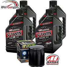 RPM Maxima HiFlo Harley Davidson Oil Change Kit 20W50 Synthetic Engine Oil 4 Quarts