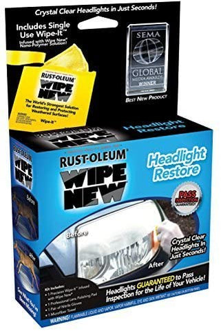 Rustoleum HDLCAL .34 Fluid Oz Wipe New Headlight Restore Kit