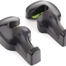 IPELY Universal Car Vehicle Back Seat Headrest Hanger Holder Hook for Bag Purse Cloth Grocery (Black -Set of 2).