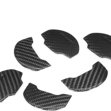 KIMISS 6Pcs Carbon Fiber Interior Air Vent Outlet Trim Sticker Fit for Mustang 2014-2018