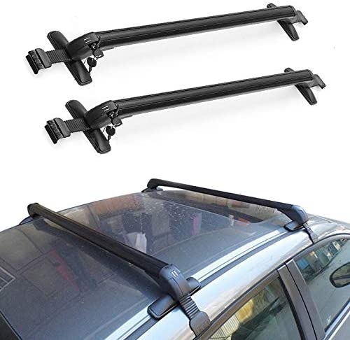 Catinbow 45'' Universal Aluminum Roof Rack Cross Bars Car Roof Racks Cargo Carrier Roof Rails for Luggage Rack with Lock 2 Pack