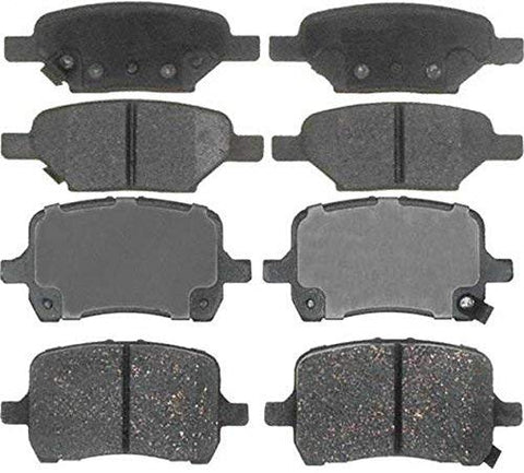 Prime Choice Auto Parts SMK1160-1033 Set of Front and Rear Semi-Metallic Brake Pads