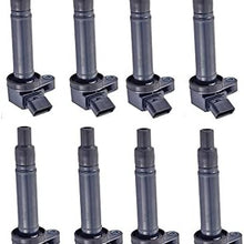 ENA Pack of 8 Ignition Coils Compatible with Toyota Lexus 4Runner Tundra Land Cruiser Sequoia GS430 GX470 LS430 LX470 LX570 SC430-4.3L 4.7L 5.7L V8 fit for C1173 UF-230 UF-493 5C1196