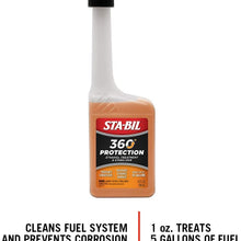 STA-BIL (22295 360 Protection Ethanol Treatment and Fuel Stabilizer - Prevents Corrosion - Prevents Ethanol Damage - Keeps Fuel Fresh for Up to 12 Months, 4 fl. oz.