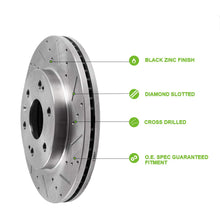 Scitoo Brakes Rotors 2pcs Front Drilled Slotted Discs Brake Rotors Brakes Kit fit for 2001 2002 2003 2004 2005 2006 2007 Toyota Sequoia,2000 2001 2002 2003 2004 2005 2006 Toyota Tundra