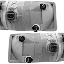 Epic Lighting OE Fitment Replacement Fog Lights Assemblies for 2007-2014 Chevrolet Silverado [GM2592160 GM2593160 25883245 25883246] Left Driver & Right Passenger Sides Pair