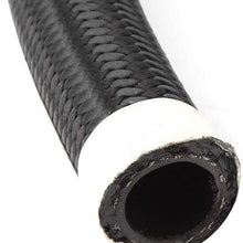 Oil Hose, AN10 Black Nylon Braided Oil Hose Fuel Line Accessory Replacement