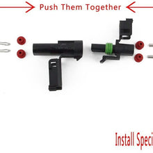 MUYI 10 Kit 2 Pin Way Waterproof Electrical Connector 2.5mm Series Terminals Quick Locking Wire Harness Sockets