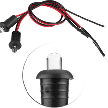Car Light 2Pcs, Aramox DC 12V Red LED Dummy Alarm Warning Security Light, Anti-theft Security Light Indicator for Cars,Boats, RV's, Motorcycle's, Home Security