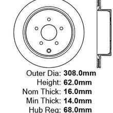 A-Partrix 2X Disc Brake Rotor Rear For Infiniti FX35