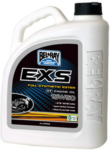 Bel-Ray EXS Synthetic Ester 15W50 4T Engine Oil 4 Liter 99162-B4LW