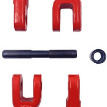 ENIXWILL 2pc 1/2 inch Tow Hitch Hammer Lock Safety Chain Connector Link Grade 80 Hammerlock Coupling Link Red