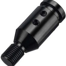 SpeeVech Shift knob Shifter Adapter Universal Shifters for Non Threaded BMW/VW 12x1.25mm Black