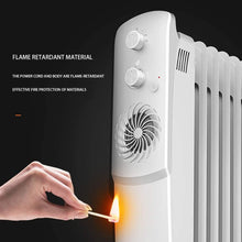 OCYE Oil-Filled Radiator, Space Heater, 3 Seconds Speed Heating, Intelligent Constant Temperature, Safety Function, Very Suitable for Family use with Pets, White