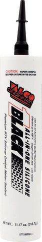Valco Cincinnati 71142 Black All-in-One Silicone with Nozzle - 11.17 oz. Cartridge
