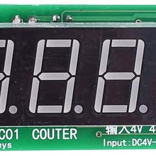 Module Trigger Counter Module Accumulator 4-Bit Red 0.56in Digital Tube Display Accumulated with Memory Wide Voltage DC 5V 12V 36V