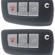 AUTOMUTO 3 Buttons Keyless Key Fob Remote Control Car key Transmitter 4X Replacement fit for Nissan Rogue 14-18  ADP12548301S