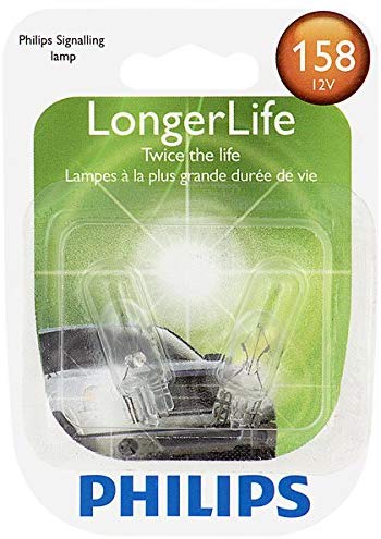 Philips 158 LongerLife Miniature Bulb, 2 Pack