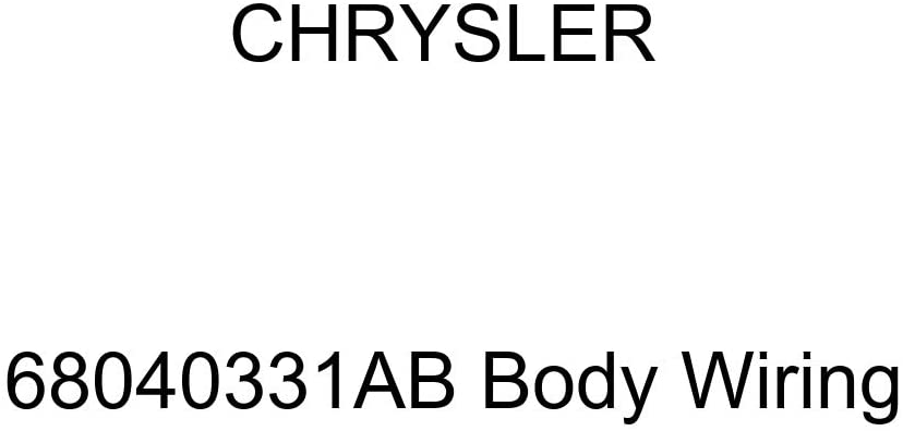 Genuine Chrysler 68040331AB Body Wiring