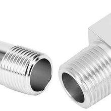 Heater Hose Adapter Fits for Chevy SBC V8 Engines,Aluminum Heater Hose Fitting 3/4in Water Pump 5/8in 90 Degrees OE:9514X Replacement