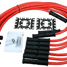 Dragon Fire Race Series High Performance 10.2mm 90 to Straight Boot Ignition Spark Plug Wire Set Compatible Replacement for HEI SBC BBC OEM Fit PW90STR-DF