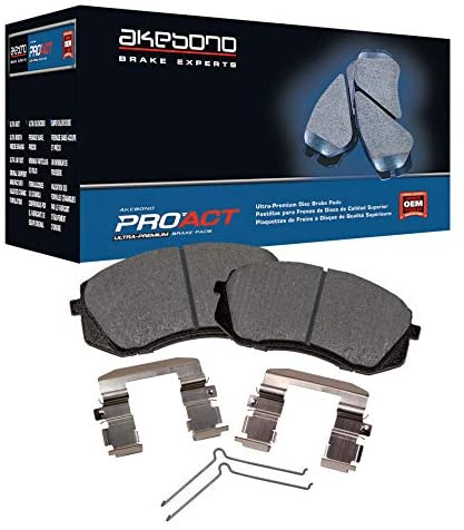 Akebono ACT1707 Ultra Premium Brake Pad Set, 1 Pack