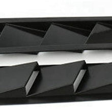 YJXUSHYQ Hood Intake Panel Hood Vents Air Flow Intake Hood for F o r d Self-Adhesive Louver Window Cooling Panel Carbon Fiber 2pcs Universal