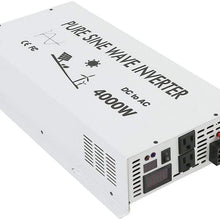 WZRELB 4000W 12V Pure Sine Wave Solar Power Inverter DC AC Converter