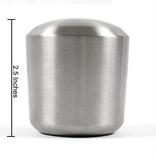 Cuztom Tuning 1LB Premium Cylinder Stainless Steel Manual/Automatic Transmission Heavy Weighted Shifter Gear Shift Knob Selector