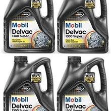 Mobil 1 112786 Delvac 1300 Super 15W-40 Diesel Engine Oil - 4 Gallon Pack