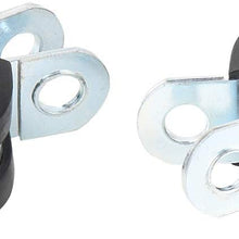 X AUTOHAUX 12pcs 16mm 0.63 Inch R Shape Automotive Galvanized Iron Cable Clamp Rubber Cushioned Insulated Clamp Metal Clamp for Tube Pipe Wire Installation