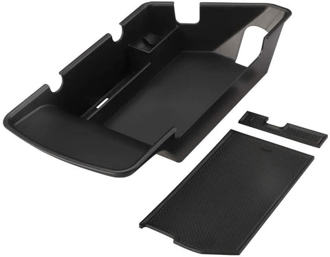 Salusy Dodge Challenger Accessories Center Console Organizer Tray Armrest Secondary Storage Box Compatible for 2015 2016 2017 2018 2019 Dodge Challenger