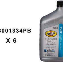 5W3O ЕURО L Full SYNTHЕTIС MОTОR ОIL РЕNNZОIL РLATINUM GF5 1 СASЕ ОF 6 QUARTS