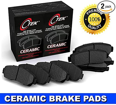 Centric FRONT and REAR Ceramic Brake Pad 2 Complete Sets Fits Mitsubishi Lancer GTS, GT