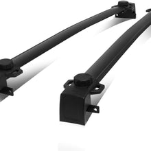 Pair OE Style Aluminum Roof Rack Rail Cross Bars Cargo Carrier Replacement for Jeep Compass 17-19