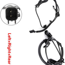 SELEAD 2pcs Left+Rear ABS Speed Sensor Replacement for 2007-2008 Dodge Caliber