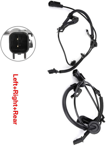 SELEAD 2pcs Left+Rear ABS Speed Sensor Replacement for 2007-2008 Dodge Caliber
