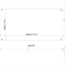DFSX New All Aluminum Material Automotive-Air-Conditioning-Condensers, For 2005 Hyundai XG350,2005 Kia Optima,2004-2005 Hyundai Sonata