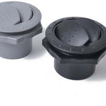 ACHICOO Auto Parts Motorcycle Fittings Car Accessories Universal 60mm 2.35 Inch Round A/C Air Outlet Vent for RV Bus Boat Ya-CHT Air Conditioner Vent Gray A0674-01