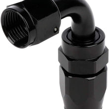 ANPART AN8 20Ft Braided Fuel Line Hose Nylon braided fuel gas pipe hose and AN8 10 pcs Swivel Hose End Fittings
