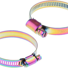 2 Pieces Motorcycle Adjustable Fuel Injection Style Hose Clamp For Diesel Petrol Pipes 32-50Mm/40-63Mm