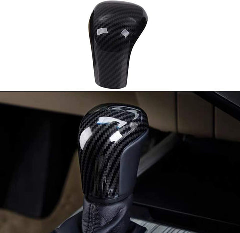 Duoles Car Gear Shift Knob Cover Trim Carbon Fiber Style Cover Trim Interior Accessories for Toyota Camry 2018 2019 Avalon 2019