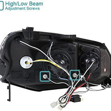 Spec-D Tuning 2LHP-CV01G-TM Honda Civic Dual Halo Led Glossy Black Projector Headlights