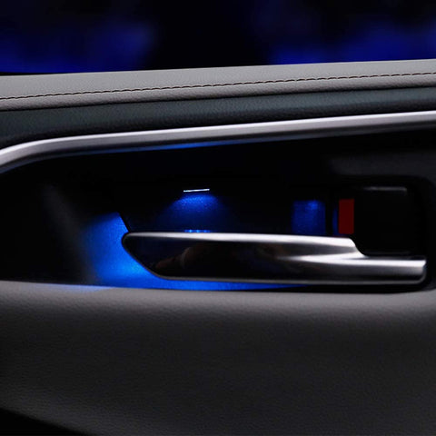 XITER LED Light Front/Rear Armrest Inner Door Handle Bowls Atmosphere Lighting Auto Decorative Interior Car Lamp for Toyota RAV4 2019 2020 4Pcs/Set