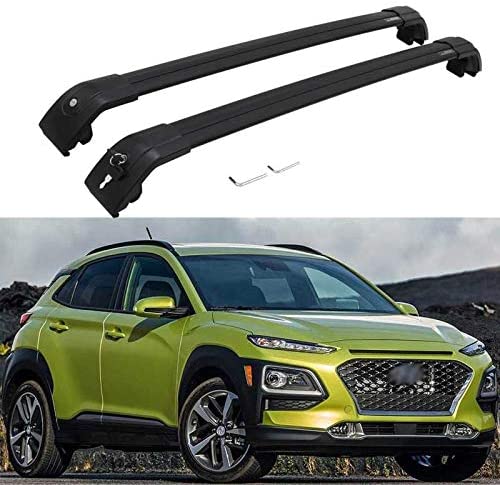 HEKA Lockable Cross Bars Roof Racks fit for Hyundai KONA 2018 2019 2020 2021,Luggage Crossbars Cargo Bag Carrier Aluminum Rooftop Set Carrying Kayak Bike Canoe