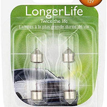 Philips 12844 LongerLife Miniature Bulb, 2 Pack