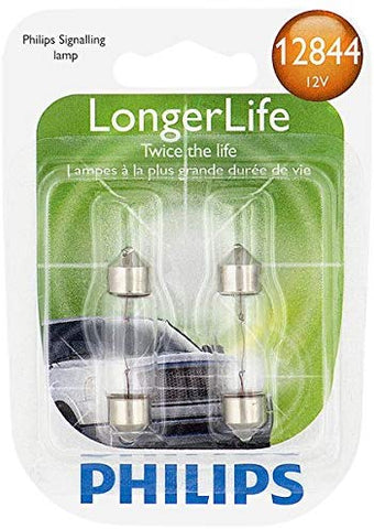 Philips 12844LLB2 LongerLife Miniature Bulb, 2 Pack