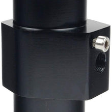 MKING Aluminum Black Water Temp Meter Temperature Gauge Joint Pipe Radiator Sensor Adaptor Clamps 32mm