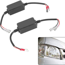 Acouto 12V-14V LED Light Decoder, H1/H3 Auto Car LED Light Decoder Headlight Error Free Canceller Anti-Flicker Resistors