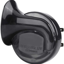 Akozon Motorcycle Snail Horn Universal 12V 110dB 510HZ Motorcycle Electric Snail Horn High Loud Voice Speaker